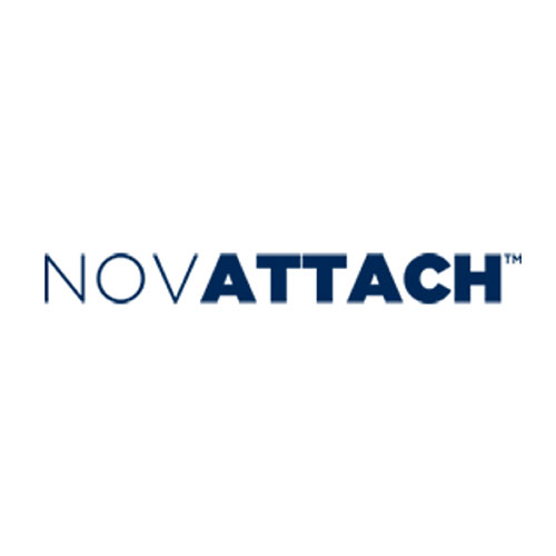NOVATTACH EMT-W-01 Aluminum Mounting Pipe, 1' L, 1.5" OD, Powder Coated, White