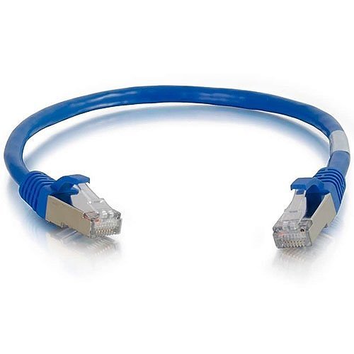C2G CG00803 CAT6a Snagless Shielded (STP) Ethernet Network Patch Cable, 15' (4.6m), Blue