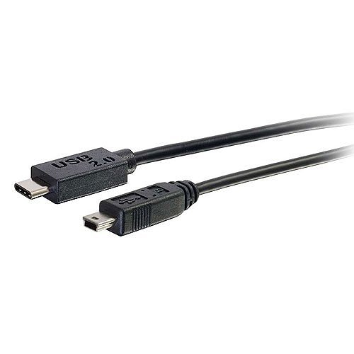 C2G CG28857 USB 2.0 USB-C to USB Micro-B Cable M/M, 12' (3.7m), Black