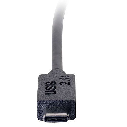 C2G CG28857 USB 2.0 USB-C to USB Micro-B Cable M/M, 12' (3.7m), Black