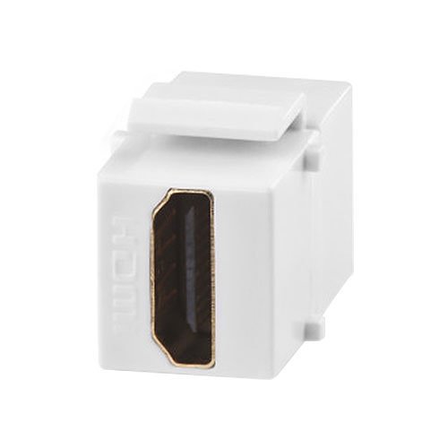 Signamax HDMI Feed-Thru Keystone Connector Module, Dark Ivory