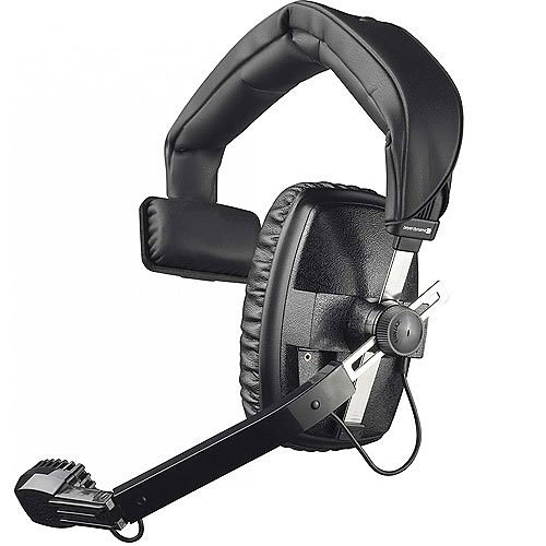 beyerdynamic DT 108 50 Ohm Single-Ear Headset with Dynamic Microphone for Broadcast and Intercom, Closed, Black