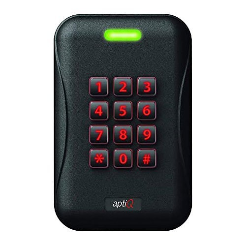 Schlage MTK15 aptiQ Multi-Technology Single-Gang Keypad Reader, Black