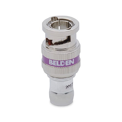 Belden 1855ABHD1 Mini RG-59, 6GHz, HD, BNC, 1-Piece Connector, Violet