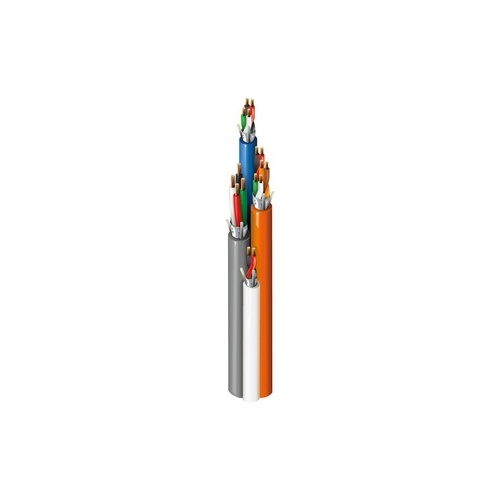Belden 658AFS 0001000 22/3 Pair, 18/4, 22/4, 22/2, Shielded, Banana Peel, CMP, 1000' (304.8m) Reel, Orange, White, Blue, Gray