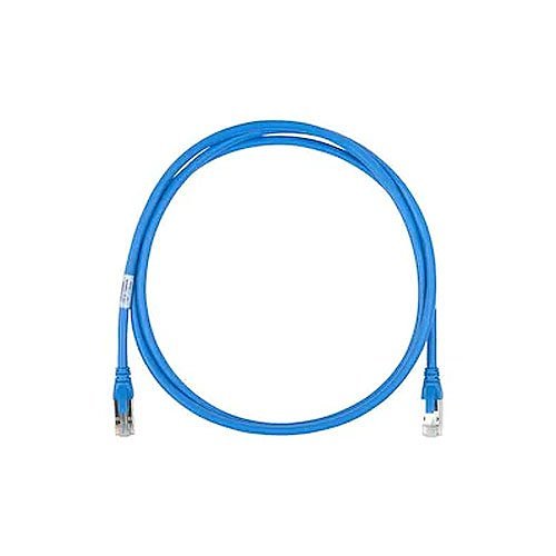 Belden C6F1106010 CAT6+ 24/4 Pair Solid Shielded Patch Cable, Bonded-Pair, CMR, T568A/B-T568A/B, 10' (3.0m), Blue