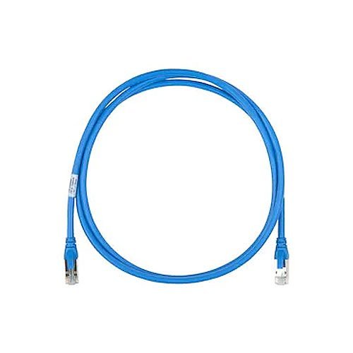 Belden C6F1106015 CAT6+ 24/4 Pair Solid Shielded Patch Cable, Bonded-Pair, CMR, T568A/B-T568A/B, 15' (4.6m), Blue