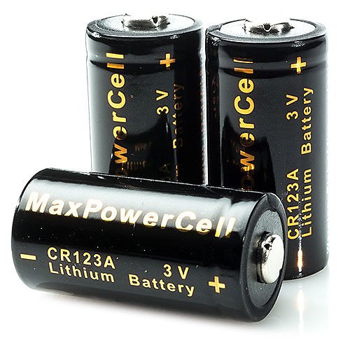 MaxPowerCell CR123A 3V Cylindrical Lithium Battery