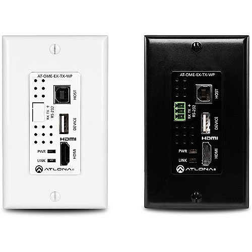 Atlona AT-OME-EX-WP-KIT Wallplate HDBaseT TX/RX for HDMI with USB