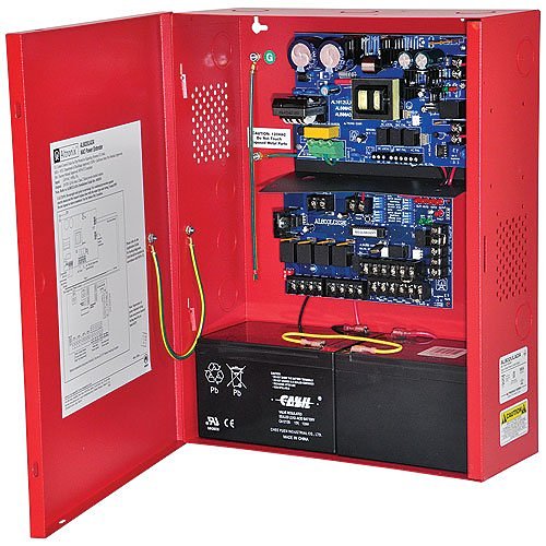 Altronix AL802ULADA NAC Power Supply, 2 Class A or 4 Class B Outputs, 24VDC at 8A, Red BC400 Enclosure (Replaces AL800ULADA)