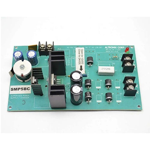 Altronix SMP5 Power Supply/Charger, Converts a Low Voltage AC Input into a 6/12/24VDC Output