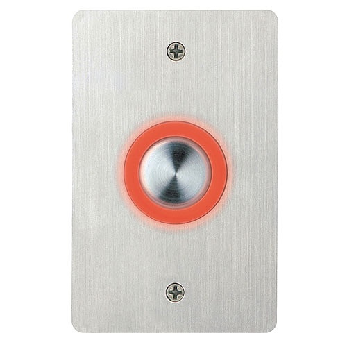 Essex PEB-2SBLANK Single Gang Piezo Touch Button, Stainless No Graphics