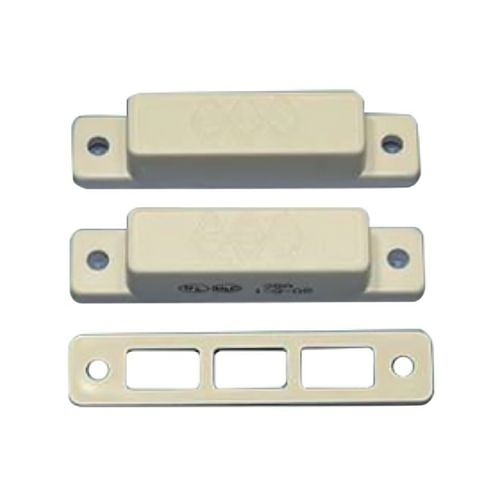 GRI 28AWG-W Surface Mount Magnetic Reed Switch Set, Closed Loop, Wide Gap Up to 1-1/2", Concealed Terminals, White