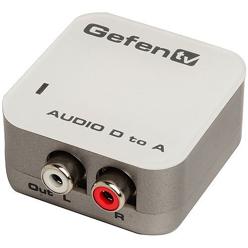 Gefen GTV-DIGAUD-2-AAUD Digital Audio to Analog Adapter with Coaxial and Optical Input Ports