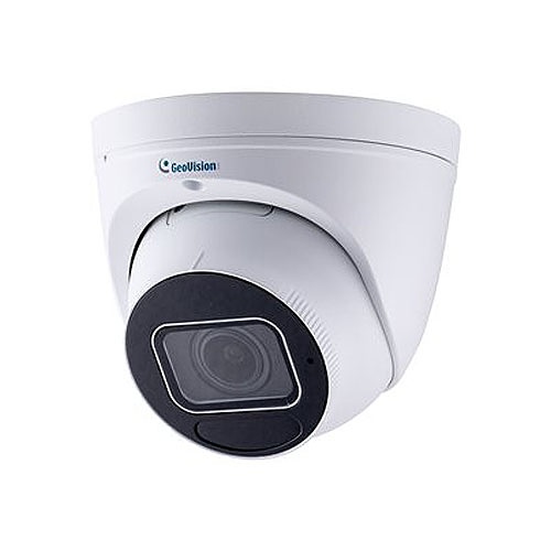 GeoVision GV-EBD8813 8MP H.265 Super Low Lux WDR Pro IR Turret IP Dome Camera, 4.3x Zoom, 2.8-12mm Motorized Lens