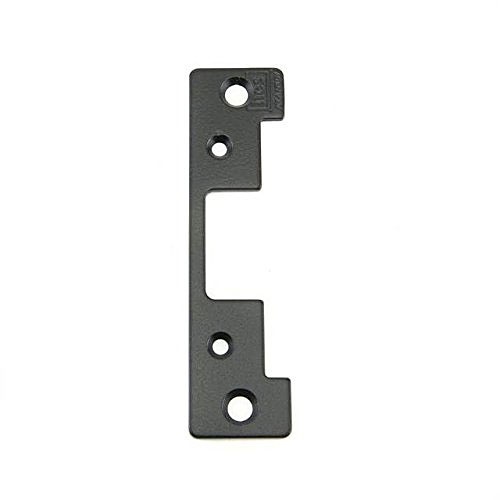 HES 501A-BLK Radius Corners and Flat Faceplate, 4 7/8" � 1 1/4", for 5000/5200 Series Electric Strikes, Black