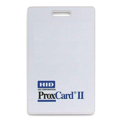 HID 1326LSSMV-110249 ProxCard II Programmed Proximity Clamshell Card with HID Logo Front and Back, Matching Numbers and Vertical Slot, Customer Packaging, 50-Pack