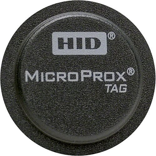 HID 1391LSSMN MicroProx 1391 Proximity 125 kHz Adhesive Tag, Programmed, Matching Numbers, Logo, Gray