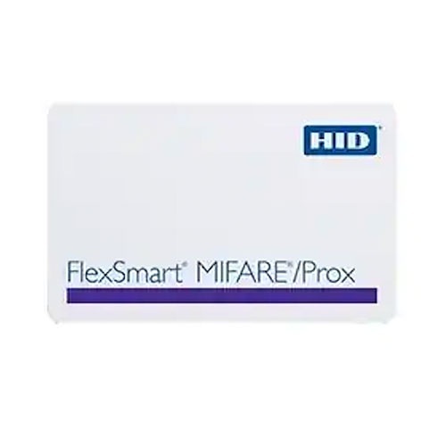 HID 1431BGGMVM FlexSmart MIFARE and Prox Combo PVC 1K Printable Smart Card, Programmed 125KHz and 13.56MHz, Glossy Front and Back, Matching Numbers, Vertical Slot