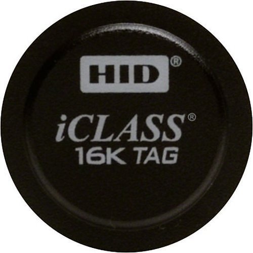 HID 2060HKSMN iCLASS 206x Tag with Adhesive Back, 2K/2, SIO + Standard iCLASS, Programmed, Matching iCLASS Numbers, Black with Logo