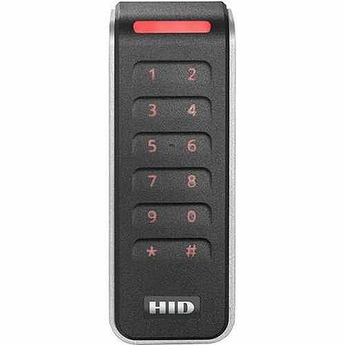 HID 20KNKS-T2-000000 Signo 20K Mullion Keypad Reader, 13.56mHz Profile, OSDP/Wiegand, Pigtail, Mobile Ready, Black/Silver