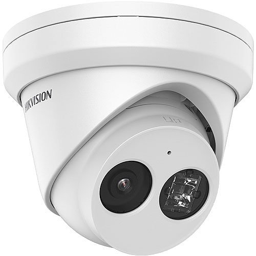 Hikvision DS-2CD2343G2-IU AcuSense 4MP Turret IP Camera with Built-In Microphone, 2.8mm Fixed Lens