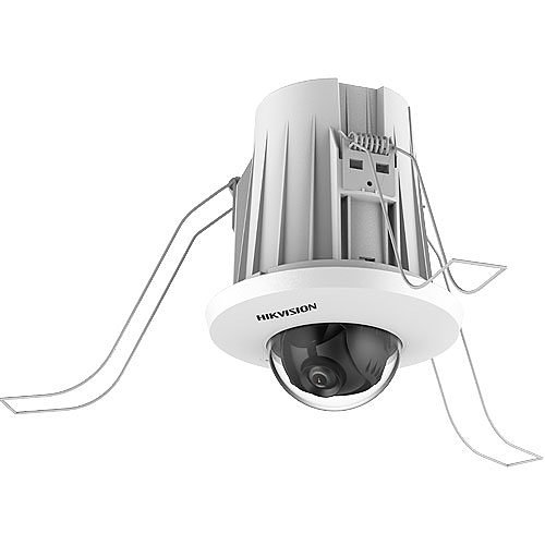 Hikvision DS-2CD2E43G2-U AcuSense 4MP In-Ceiling Fixed Mini Dome WDR IP Camera, 2.8mm Lens, White