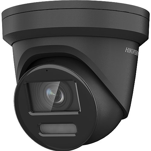 Hikvision DS-2CD2387G2-LU 8MP ColorVu WDR Fixed Turret IP Camera, 2.8mm Lens, Black
