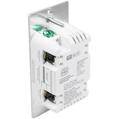 Jasco 64557-991 Pro Series Wi-Fi In-Wall Smart Dimmer, White and Light Almond Paddles