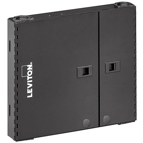 Leviton 5WSML-02C Small SDX Wall-Mount Fiber Enclosure, Empty with Dual Door, No Lock