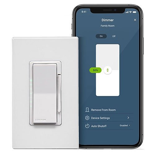 Leviton D26HD-1BW 2nd Gen-Wh Decora Smart Wi-Fi 600w Dimmer