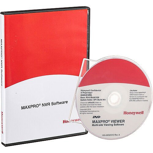 Honeywell MPNVRSW4 Maxpro NVR Software - License And Media - 4 Channel