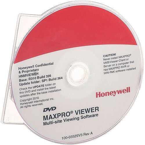 Honeywell MPNVRSW4 Maxpro NVR Software - License And Media - 4 Channel