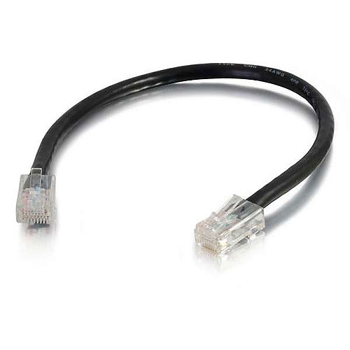 Quiktron 566-135-025 Q-Series CAT6 Patch Cords, Non-Booted, 25' (7.6m), Black