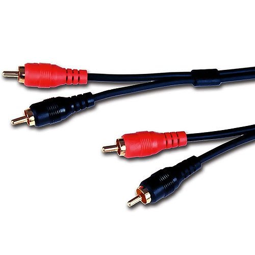 Comprehensive 2PP-2PP-3ST Standard Series 2 gold RCA Plugs Each End Stereo Audio Cable 3'