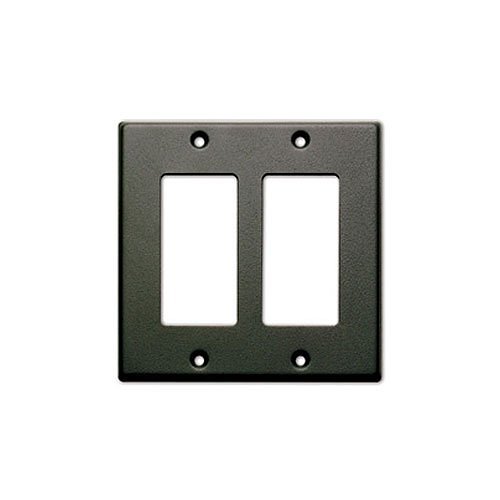 RDL CP-2B Double Cover Plate, Compatible with Decora Style Products, Black