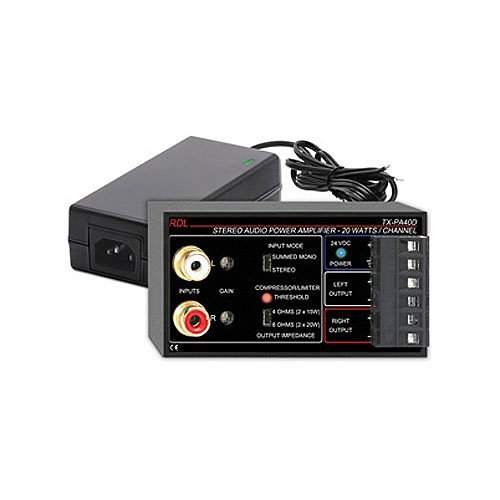 RDL TX-PA40D Amplifier - 40 W RMS - 2 Channel