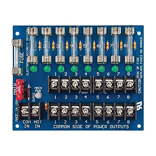 Securitron PDB-8F1 Power Distribution Board, 8 Fused Outputs, 1 Amp Each