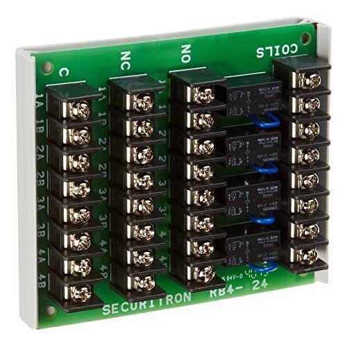 Securitron RB-4-24 Relay Board, 24 VDC, 2 Amp