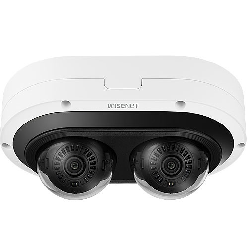 Hanwha PNM-7082RVD 2MP IR Outdoor Vandal-Rated WDR IP Dome Camera, 3-6mm Lens