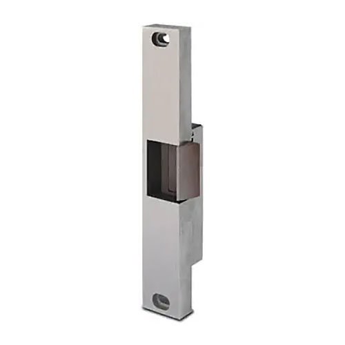 SDC 30-4-24U Electric Strike, Fail Secure, 24 Volt DC, 250 Milliampere, 1-3/4" Width x 1-23/32" Depth x 9" Height, Stainless Steel, With 0.75" Faceplate, For Rim Mount Exit Device