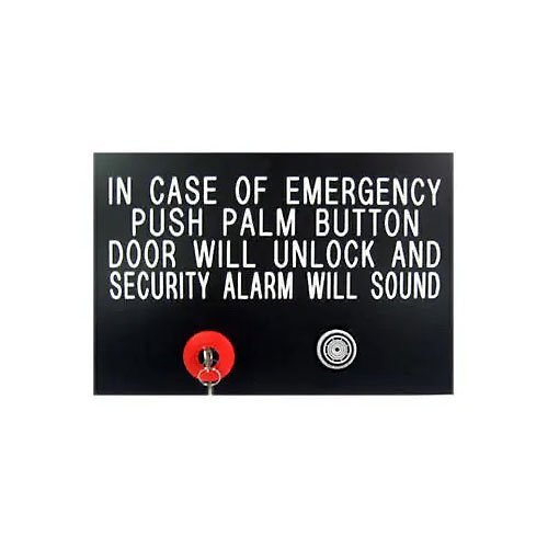 SDC APB1000A Emergency Access Panel Includes a Mushroom Button with Key Reset and Siren