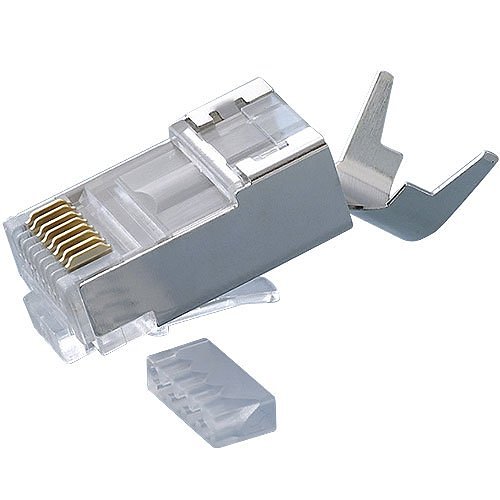 Pass-Thru™ Modular Data Plug, RJ45-CAT6A, Shielded (STP), 100-Pack