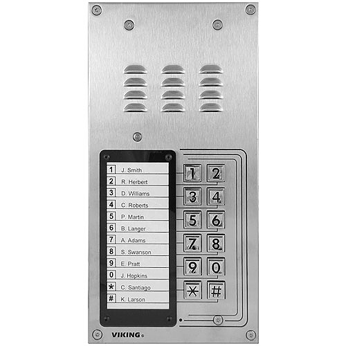 Viking K-1200-EWP 12-Button Apartment Entry Phone with Enhanced Weather Protection