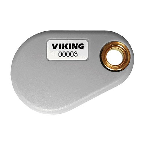 Viking PRX-FOB Proximity Key Ring Fob with Brass Eyelet, 125 Khz, Pre-Programmed, 26-bit Wiegand Format
