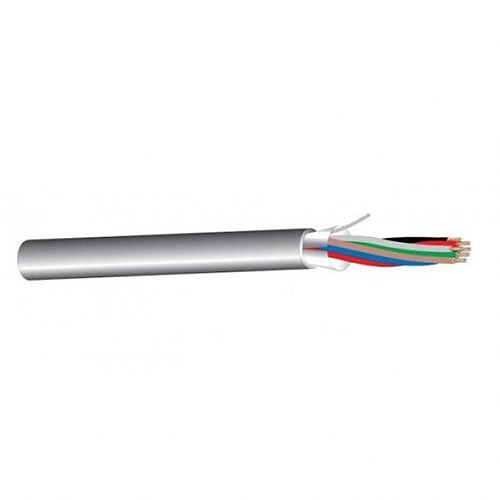 West Penn AQC3270 22AWG Multi-Conductor Stranded Shielded, Water-Block, Aquaseal Cable for Fire Alarms, Gray, 500ft