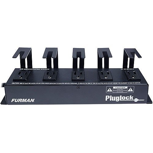 Panamax PLUGLOCK 15A Power Distribution Strip with 5 Spaced Outlets, No Surge Protection, 5'