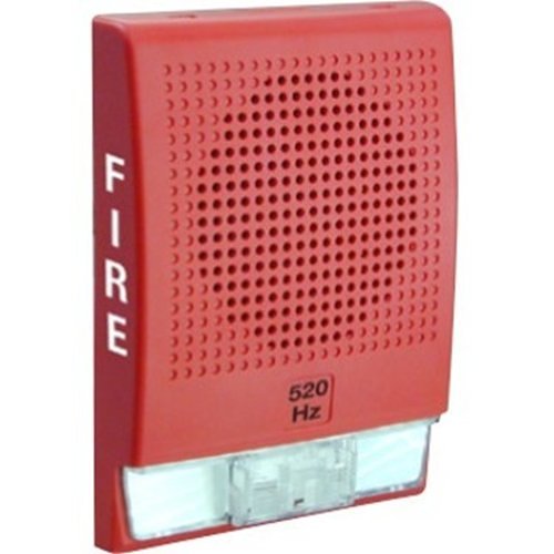 Edwards Signaling Low Frequency 520 Hz Horn Strobe, Red, FIRE Markings