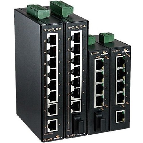 EtherWAN Hardened Unmanaged 5-port 10/100/1000BASE-T Gigabit Ethernet Switch