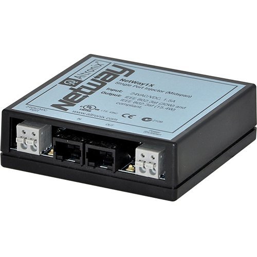 Altronix Single Port PoE/PoE+ Injector for Standard Network Infrastructure